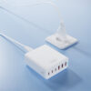 XO L133(EU) 75W GaN 3A+3C Desktop Fast Charger with 1.5M Power Cord
