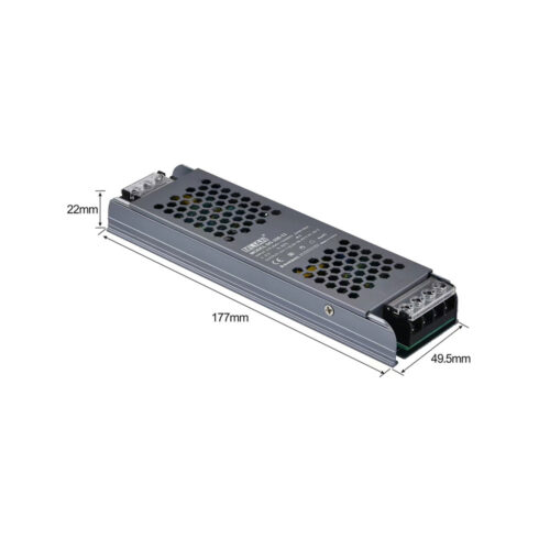 24SLIM200.jpg ΤΡΟΦΟΔΟΤ. “24V” 200W SLIM ΜΑΥΡΟ