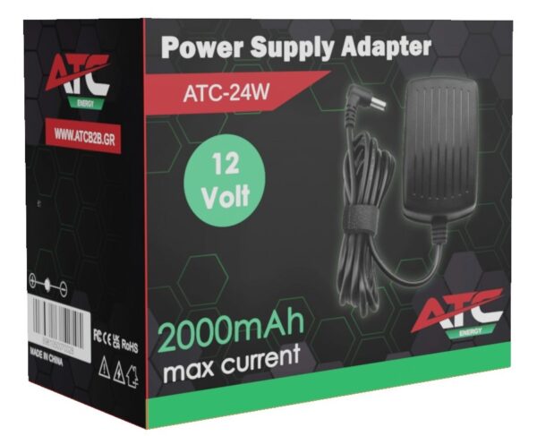 Τροφοδοτικό 24W 12V 2A 5.5 x 2.1mm