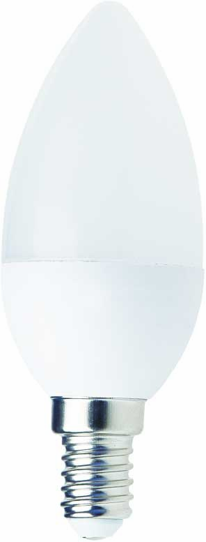 25.001.0017lamp.jpg ATC SMD LED Κερί C37 230V 7W/600LM E14 4000K