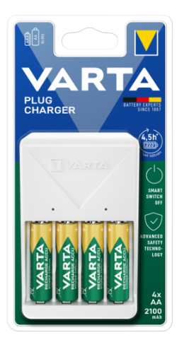VARTA 57657 101 451 Φορτιστής Μπαταρίας με 4xAA 56706 2100mAh