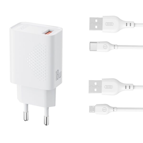XO L159 Φορτιστής Ταχείας Φόρτισης EU QC18W με USB-A
