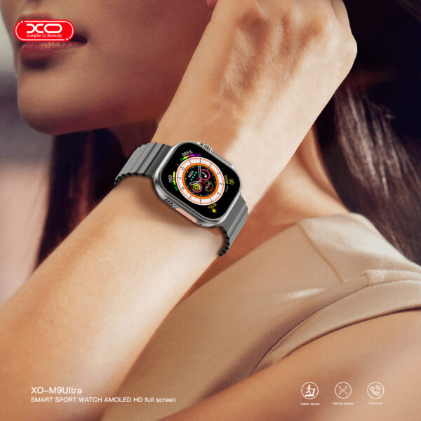 2_2_m9.jpg XO M9 Ultra Wireless Charging Smart Sports Call Watch (Μαύρο)