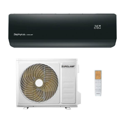 ΚΛΙΜΑΤΙΣΤΙΚΟ 24000BTU ΜΑΥΡΟ WIFI DC INVERTER R32 XA82 ΓΥΑΛΙΝΟ PANEL, 4IN1 FILTER, iFEEL, GOLDEN FINS, 3D AIR, A+++/A++ Zephyrus