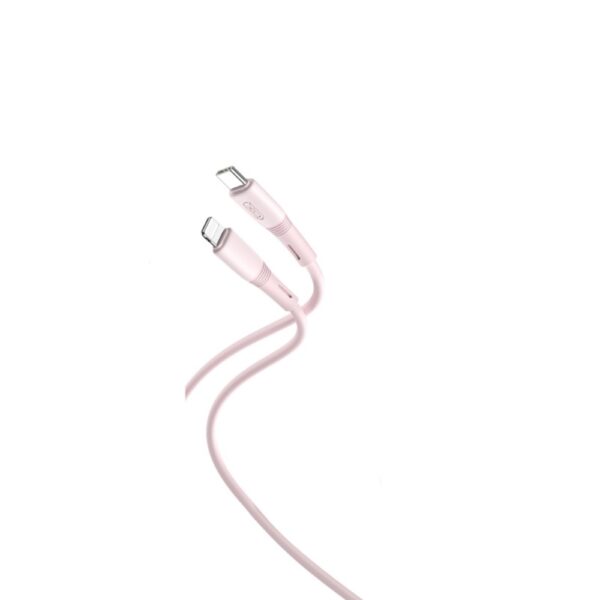 XO NB-Q226A Καλώδιο Φόρτισης - Data 27W Type-C σε Lightning 1m Ροζ