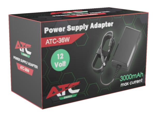ATC Τροφοδοτικό 36W 12V 3A 5.5 x 2.1mm