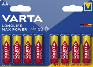 Varta Longlife Max Mignon Battery AA B5+3