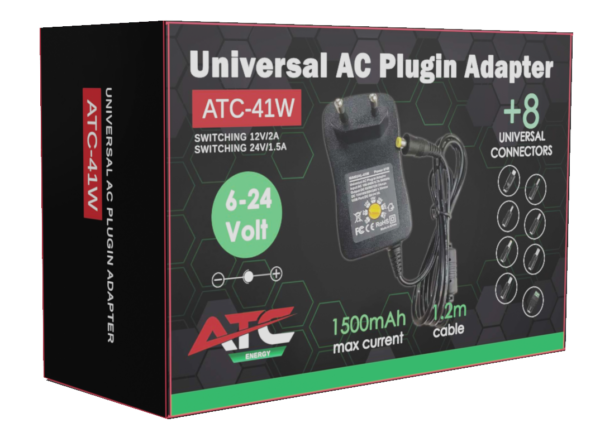 ATC Τροφοδοτικό 41W Switching με 8 κεφαλές 6V-24V