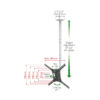 4500l-barkan-13-75-_0002312.jpeg Βάση Τηλεόρασης Οροφής 4500L Barkan 13" - 75" Τηλεσκοπική