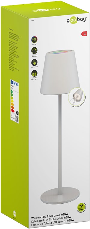 45120e43-3059-4e29-ba33-42e4cbad5c04-73928_packaging_2024-07.png.jpg Goobay Ασύρματο Επιτραπέζιο Φωτιστικό LED RGBW 1 m
