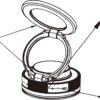 ATC-CA03 Μαγνητική Βάση Αυτοκινήτου με Βραχίονα 360° Μαύρο