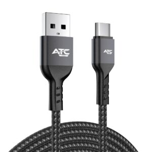 ATC-C4 Καλώδιο Φόρτισης & Sync USB A/C 3A max 1m