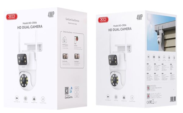 XO CR06 Κάμερα Pixel Εξωτερικού Χώρου Διπλή Οθόνη 400W
