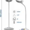 Avide LED Φωτιστικό Γραφείου RGB Άσπρο 4W