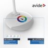 Avide LED Φωτιστικό Γραφείου RGB Άσπρο 4W