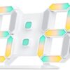 EDUP EH-LED1319 3D LED Wall Clock 9.5 Remote Control Digital Nightlight