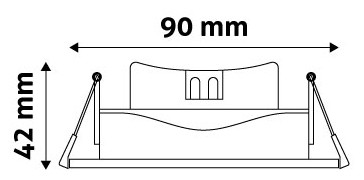 Avide LED Χωνευτό Σπότ 38° Στρογγυλό 7W Θερμό 3000K