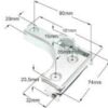 Μεντεσές πόρτας κουζίνας PITSOS / SIEMENS / BOSCH / NEFF σετ δεξής - αριστερός 00171120, 00171121, 00167116, 00167117