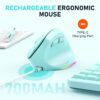 Meetion MT-BTM010R Δεξί Εργονομικό Ασύρματο Ποντίκι Πράσινο