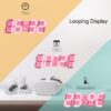 EDUP EH-LEDNI-B-1 Ρολόι τοίχου 3D LED 5,2" Μίνι Ροζ