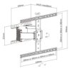 62f63b02327ffa0002ab85e9.jpg Brateck Βάση TV Επιτοίχια LPA72-464 37" - 90" Ultra Slim