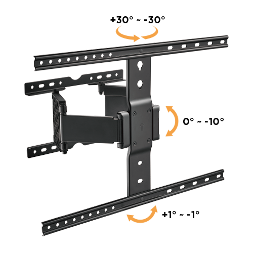 62fd9d80327ffa00024f4531.png Brateck Βάση TV Επιτοίχια LPA72-464 37" - 90" Ultra Slim