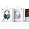 XO GE11 Gaming Ενσύρματα Ακουστικά με RGB Φωτισμό & Μικρόφωνο Λευκά