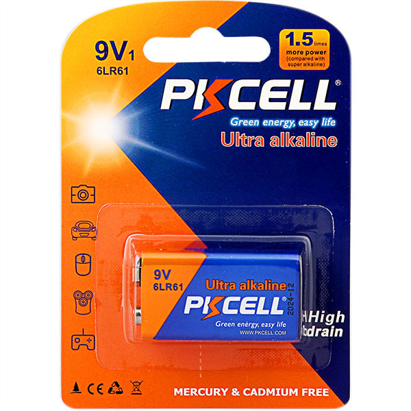 6lr61b1h.jpg Pkcell Ultra Αλκαλική 6LR61 9V (1τμχ)