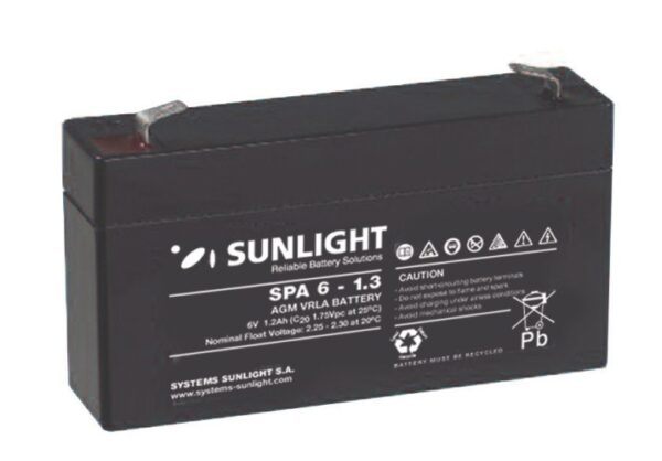Sunlight Μολύβδου 6V 1.3A