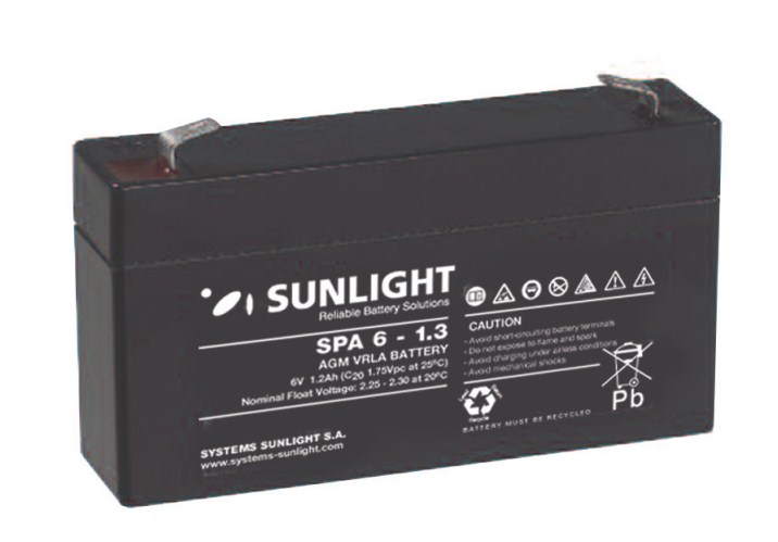 Sunlight Μολύβδου 6V 1.3A