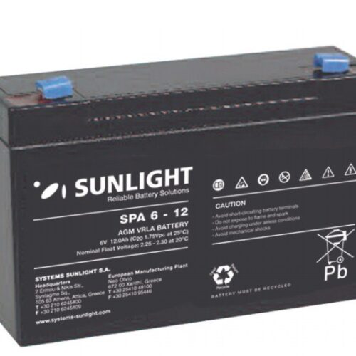 Sunlight Μολύβδου 6V.12A Alarm