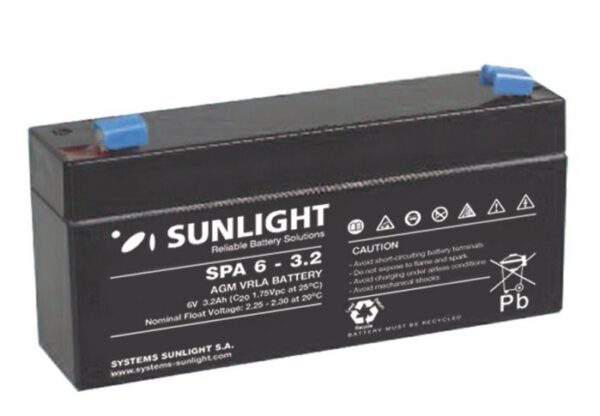 Sunlight Μολύβδου 6V 3.2A