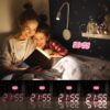 EDUP EH-LEDNI-B-1 Ρολόι τοίχου 3D LED 5,2" Μίνι Ροζ