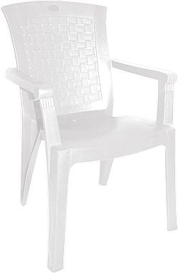 763-cl.jpg Καρέκλα Τύπου Rattan Λευκή Valeria