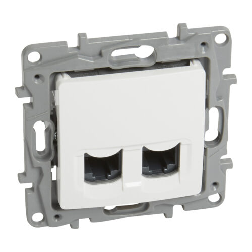 764574-LEGRAND-1000.jpg Niloe™ Ν Πρίζα RJ45 CAT6 τηλεφώνου και πληροφορικής διπλή- λευκό