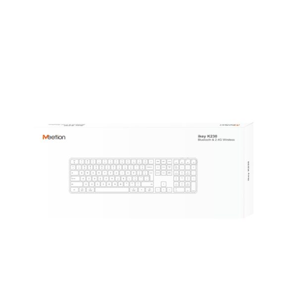 8.jpg Meetion MT-K230MW 2.4G+Bluetooth Πληκτρολόγιο Λευκό US