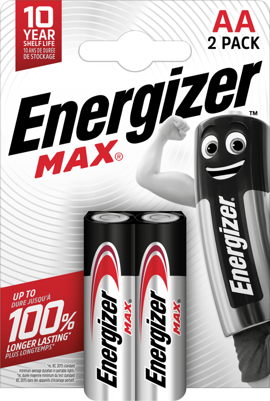 Energizer Max Plus Power Έξτρα Αλκαλικές Μπαταρίες E91 LR6/2BP