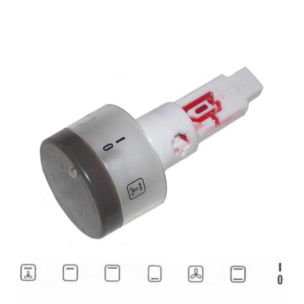 81105171.jpg Κουμπί επιλογής φούρνου κουζίνας PITSOS / SIEMENS / BOSCH πατητό καφέ