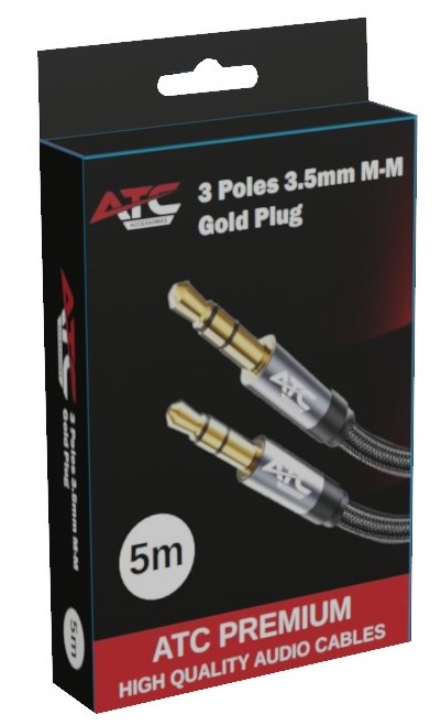 Cable ATC HQ 3.5mm Male / Male 5m
