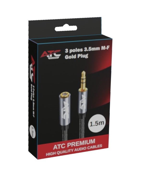 ATC HQ 3.5mm M / F Cable 1.5m