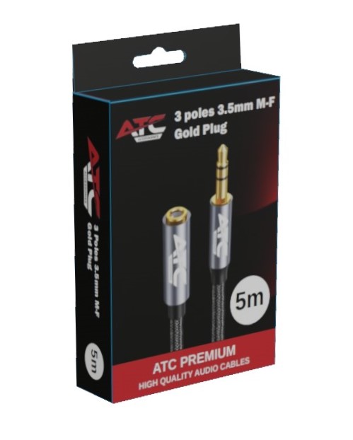 ATC HQ 3.5mm M/F Cable 5m
