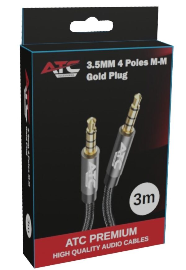 86_3m.jpg ATC HQ 3.5mm 4 Pin M/M Cable 3m