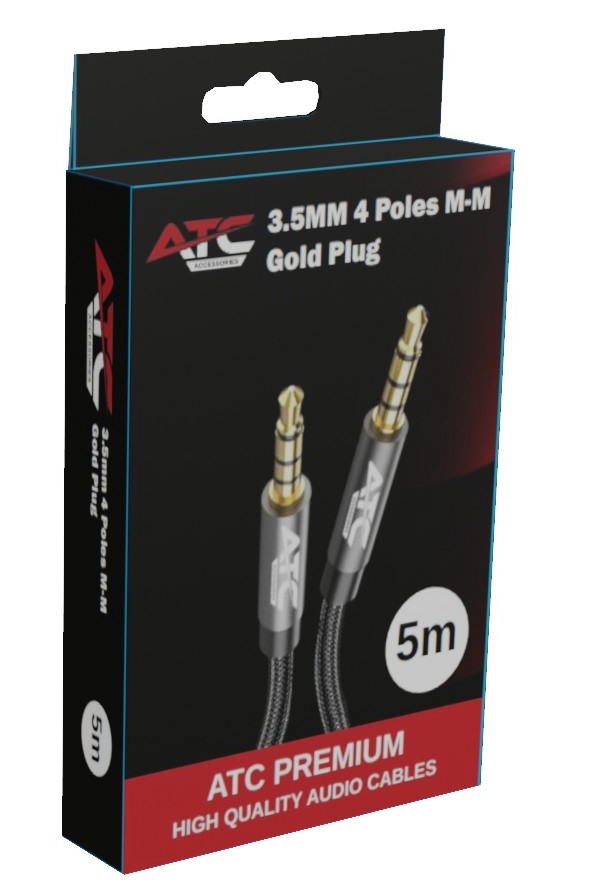 86_5m.jpg ATC HQ 3.5mm 4 Pin M/M Cable 5m