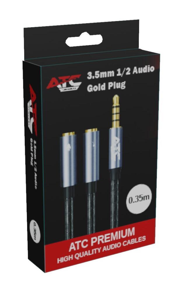87.jpg Μετατροπέας ATC HQ 3.5mm 4PIN Θηλ. Σε 2x 3.5mm 0.35m
