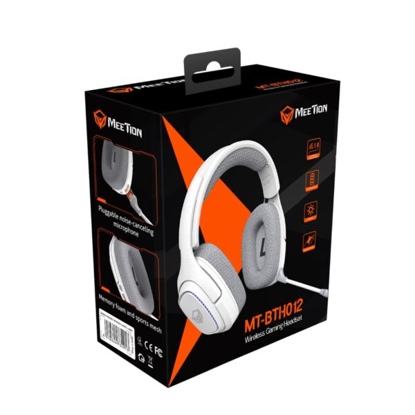 Meetion BTH012 2.4G Bluetooth Gaming Ακουστικά Λευκό