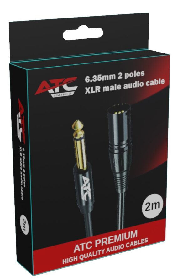 91.jpg ATC HQ 6.35mm Mono / Canon Male Cable 2m