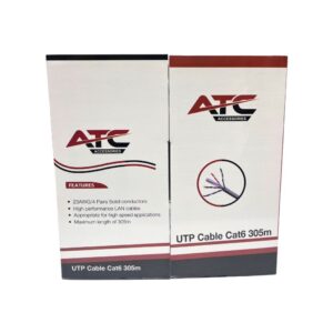 ATC-635 UTP CAT6 Στροφείο Εσωτερικού Χώρου με Χαλκό Γκρι PVC 305m