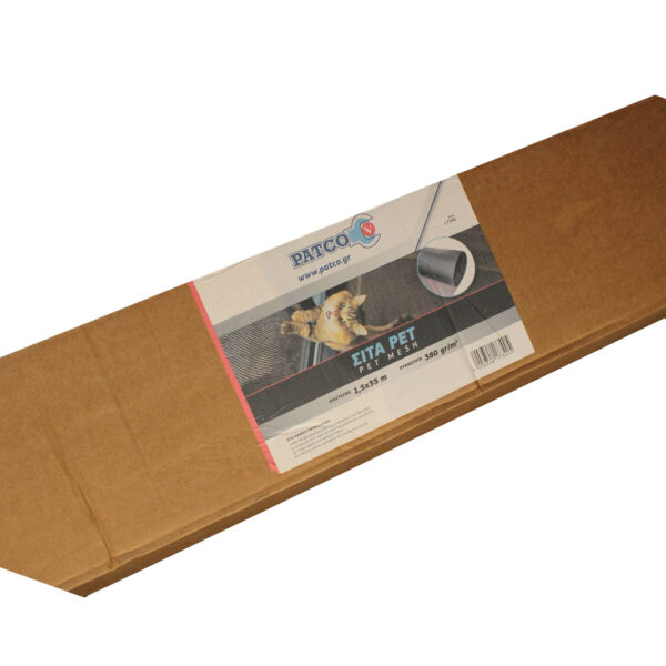 9a357bc7-2e50-ebba-c70e-019c19e4bbf2.jpg ΣΙΤΑ ΚΑΤΟΙΚΙΔΙΩΝ (PET) FIBERGLASS & PVC ΜΑΥΡΗ 1,5X35m (380gr/τ.μ.) PATCO