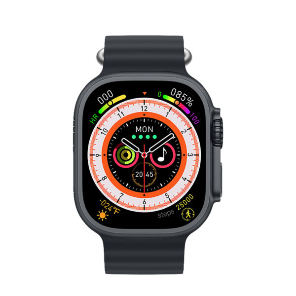 9m9.jpg XO M9 Ultra Wireless Charging Smart Sports Call Watch (Μαύρο)
