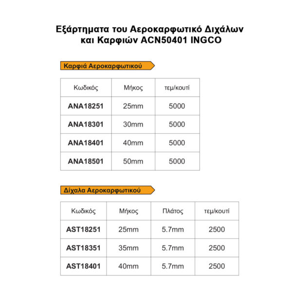 Αεροκαρφωτικό Διχάλων και Καρφιών